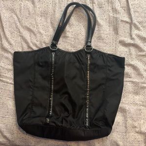 Ann Taylor Black Shoulder Tote Bag